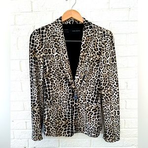 Zara Cheetah Stretchy Blazer, sz L